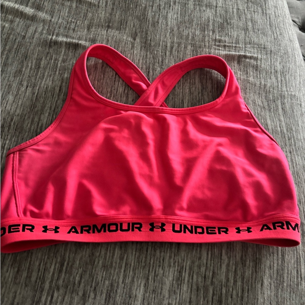 Under Armour Vibrant Pink Sports Bra